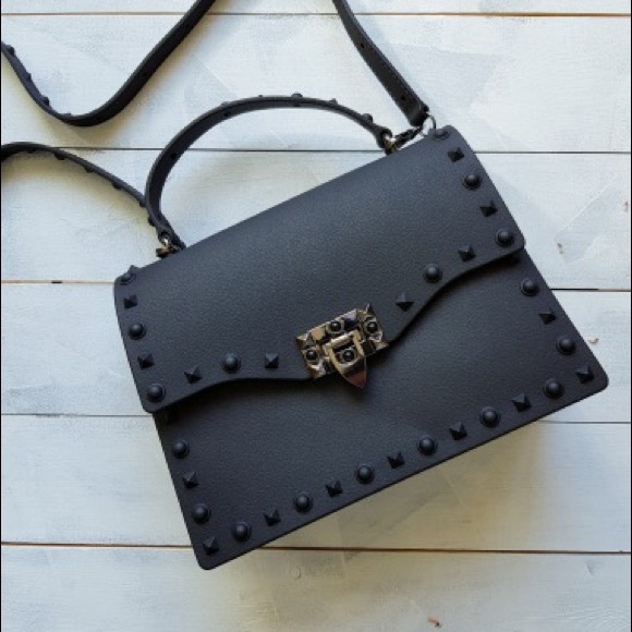 MEDIUM black cute studded purse - Picture 4 of 10